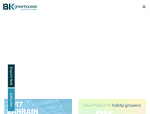 Tablet Screenshot of bkgreenhouses.com